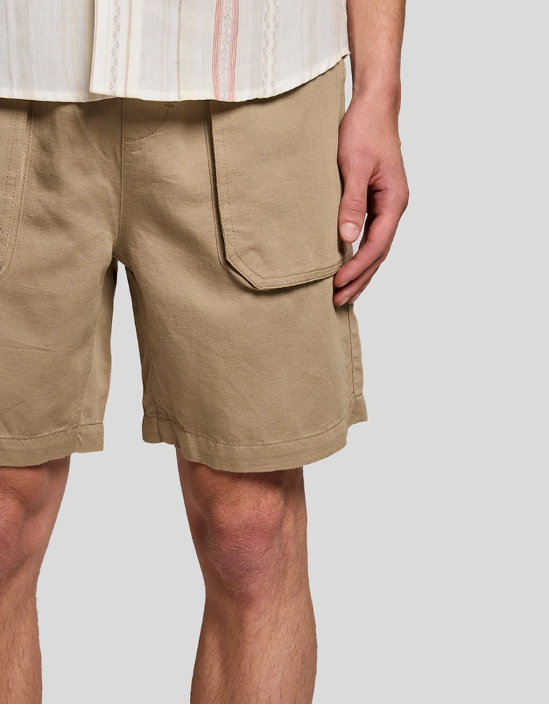 Linen Blend Shorts