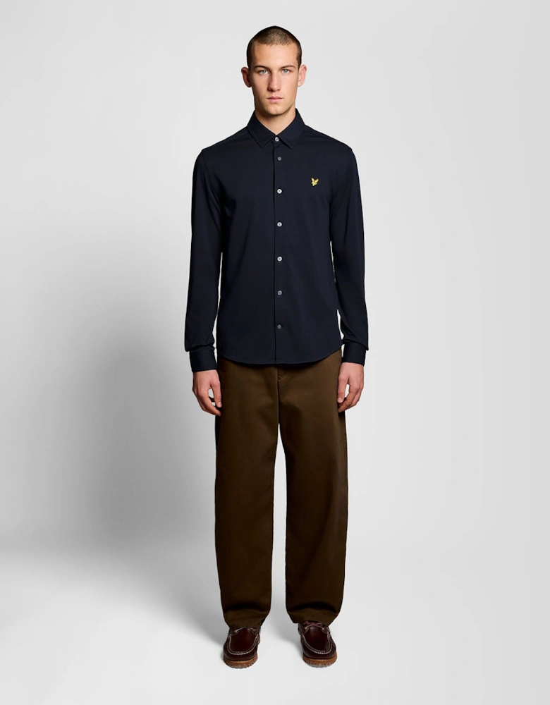 Cotton Oxford Jersey Shirt