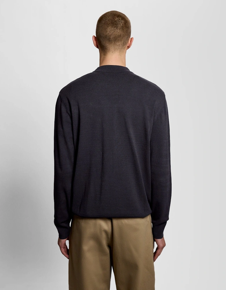 Relaxed Fit Mock Neck Jumper