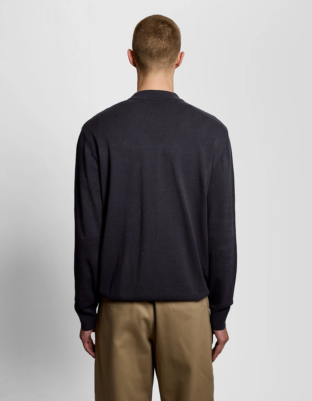 Relaxed Fit Mock Neck Jumper