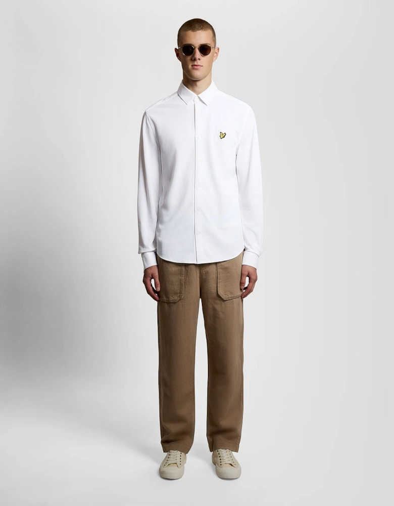 Cotton Oxford Jersey Shirt