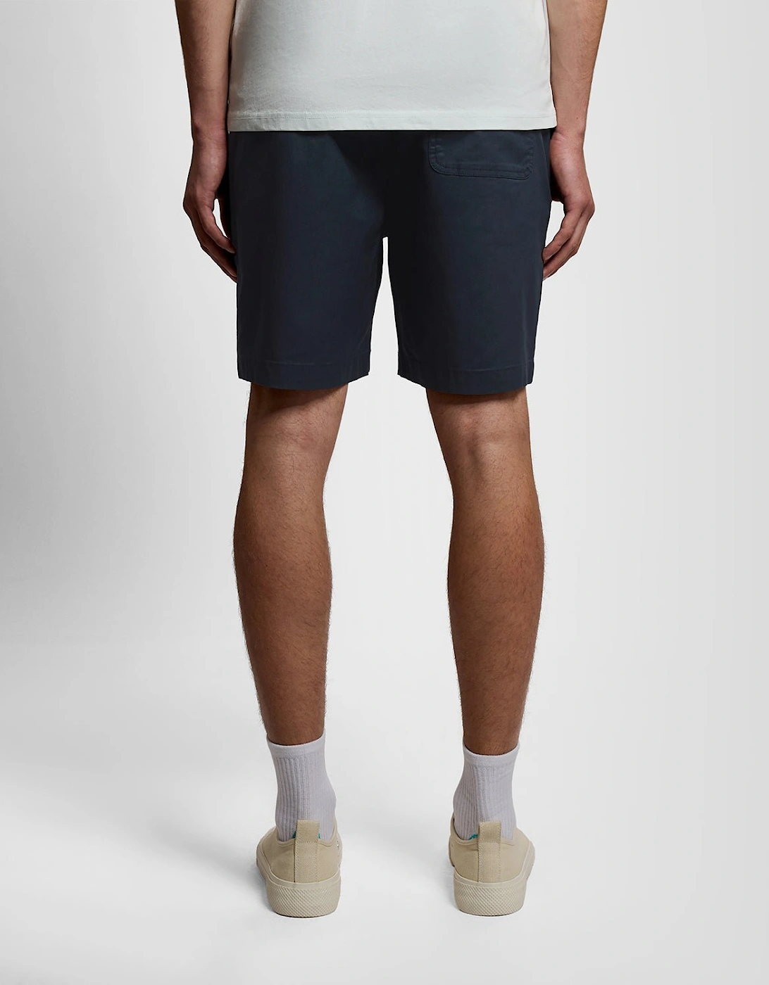 Cotton-Blend Twill Shorts