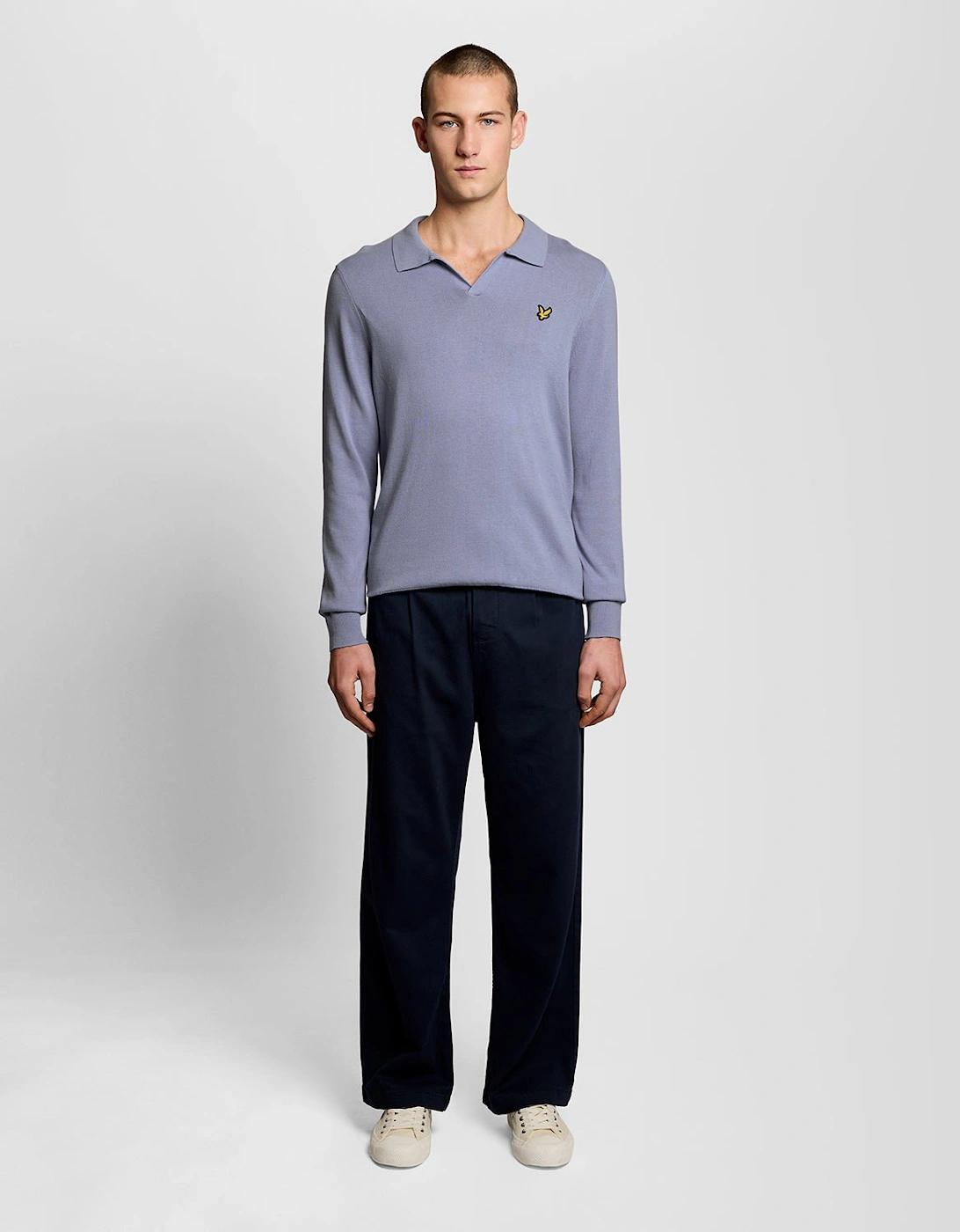 Cotton Polo-Collar Jumper
