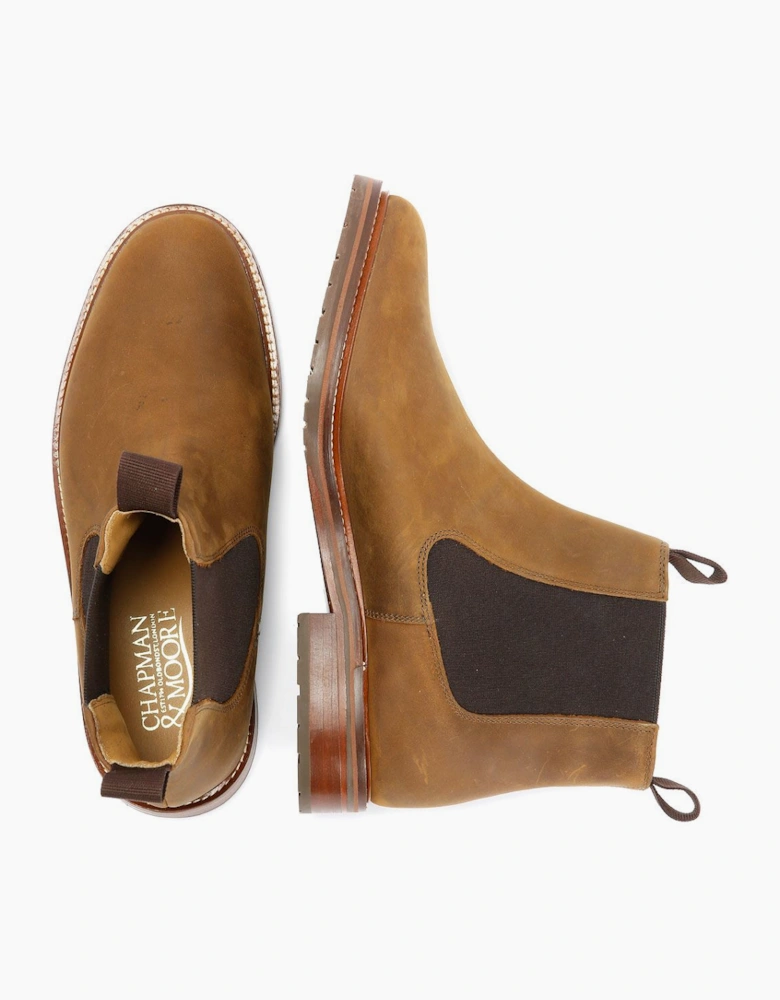Country Chelsea Leather Men's Choco Boots