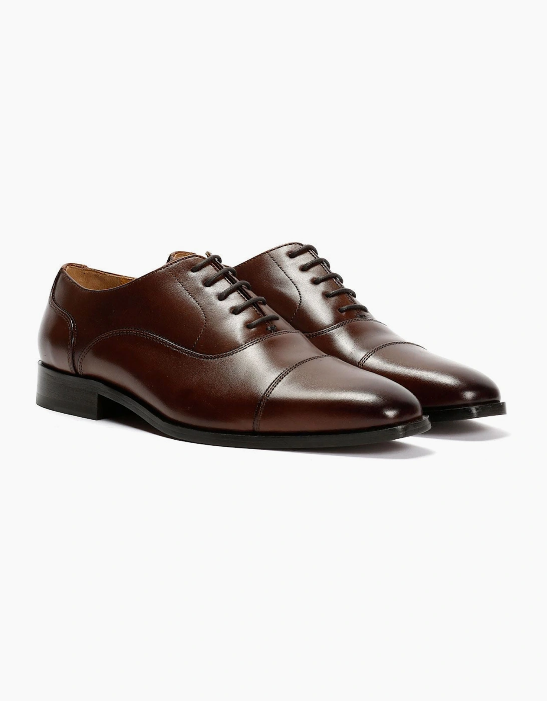 Chapman & Moore Toe Cap Oxford Leather Men's Chocolate Shoes