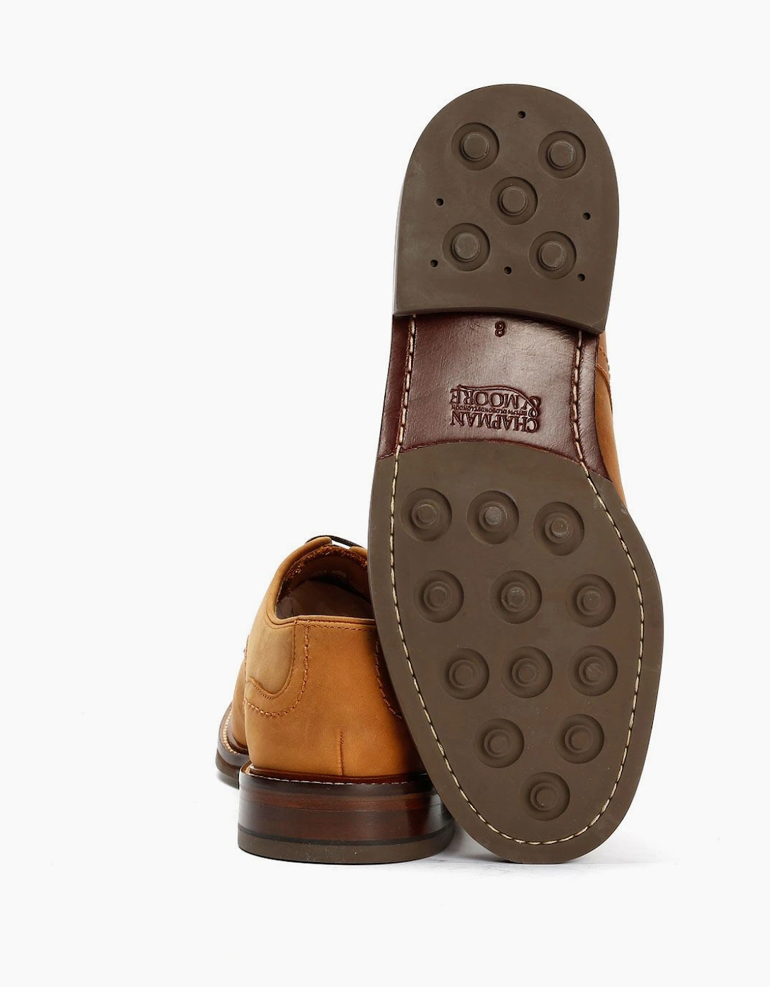 Plain Derby Country Oiled Leather Men's Tan Shoes