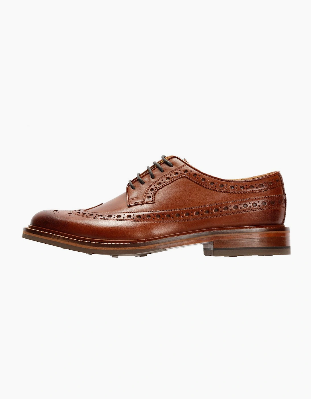 Chapman & Moore Longwing Brogue Country Leather Men's Berry Shoes