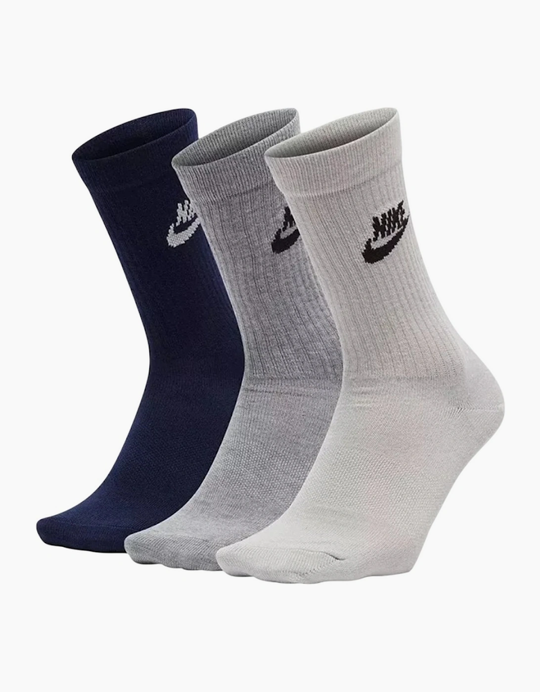 Unisex Adult Essentials Everyday Socks Set (Pack of 3), 3 of 2