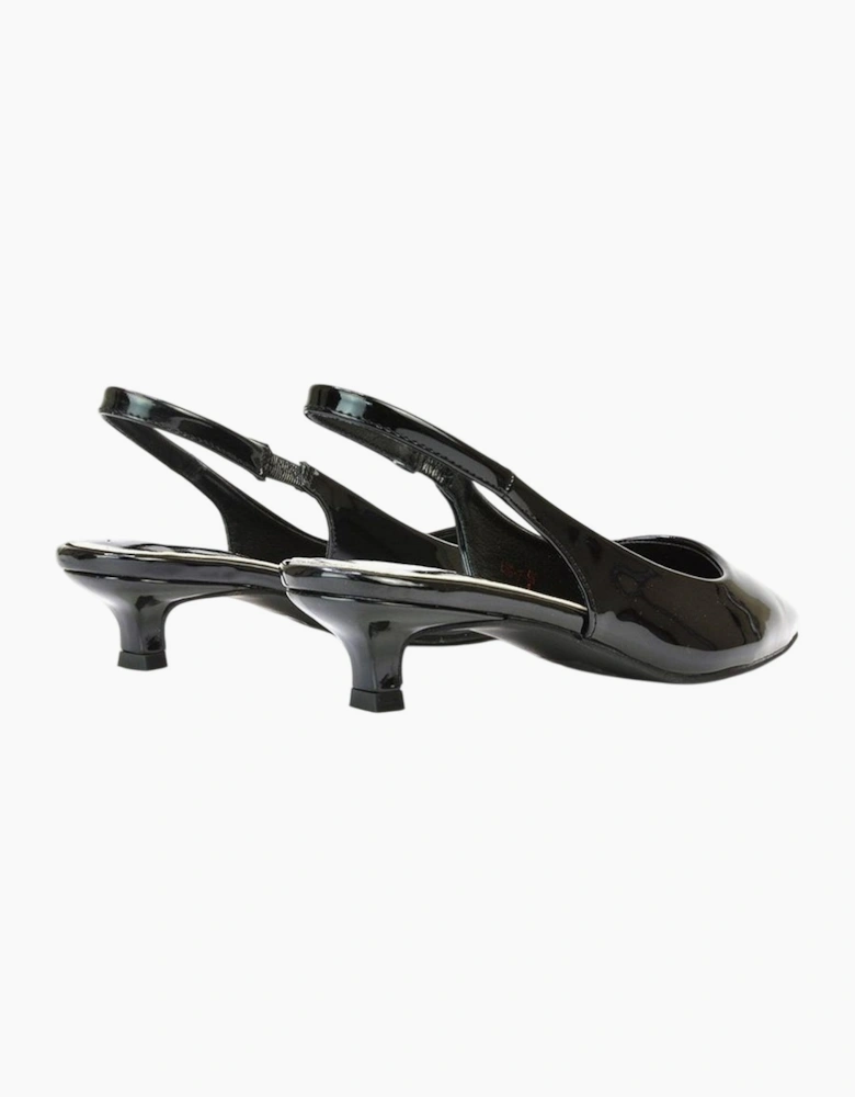 Womens/Ladies Jenny Sling Back Kitten Heel Pumps
