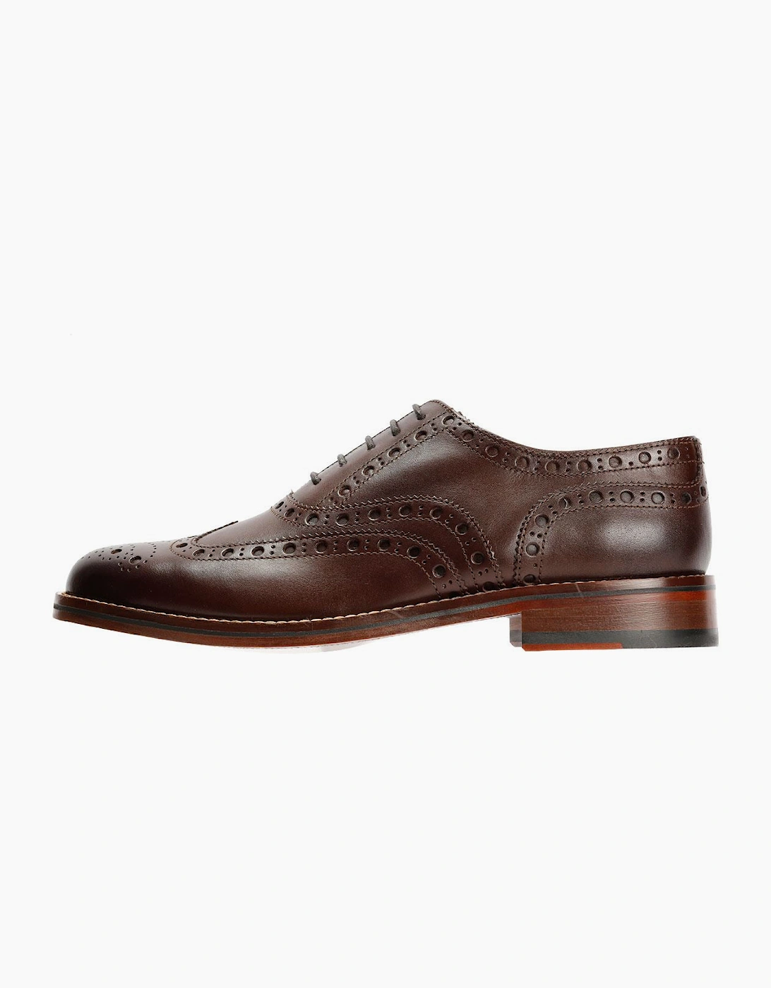 Chapman & Moore Oxford Brogue Leather Men's Mahogany Shoes