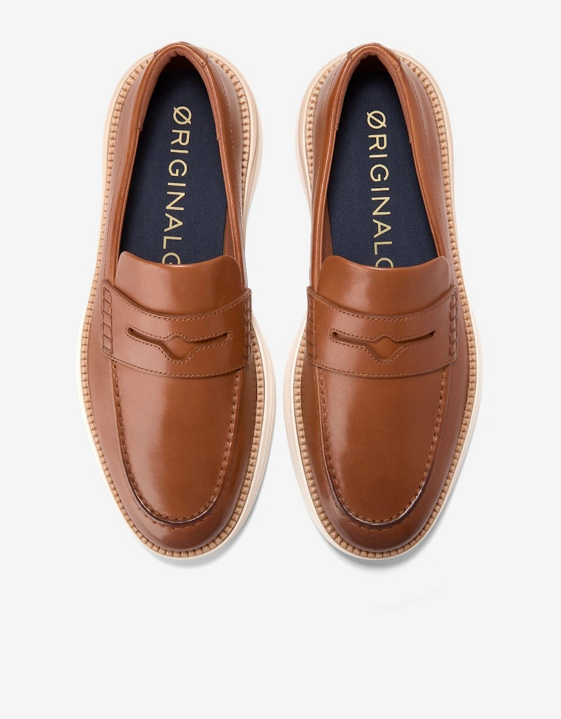 ØriginalGrand Horizon Leather Men's Tan Penny Loafers