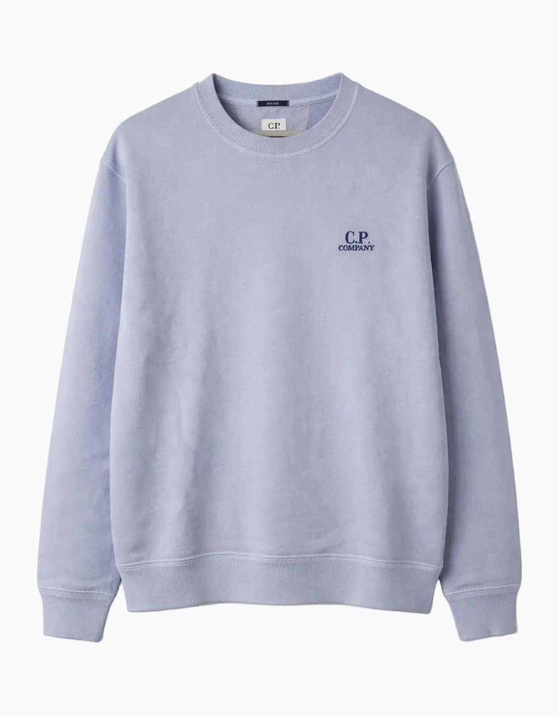 Men's C.P. Company Resist Dyed Fleece Crew Violet Sweatshirt, 6 of 5