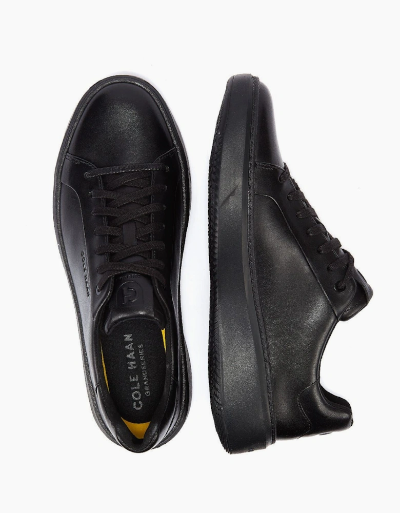 Grandprø Topspin Leather Men's Black Trainers