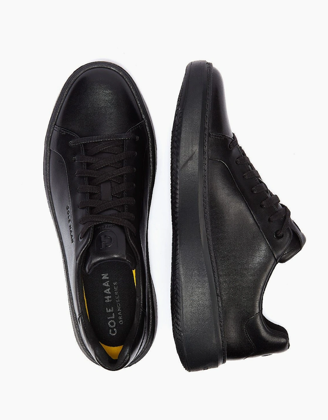 Grandprø Topspin Leather Men's Black Trainers