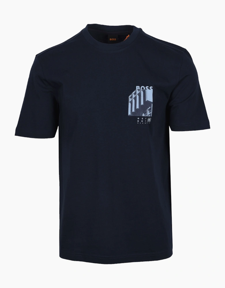 Boss Orange TE_BOARD TSHIRT DARK BLUE