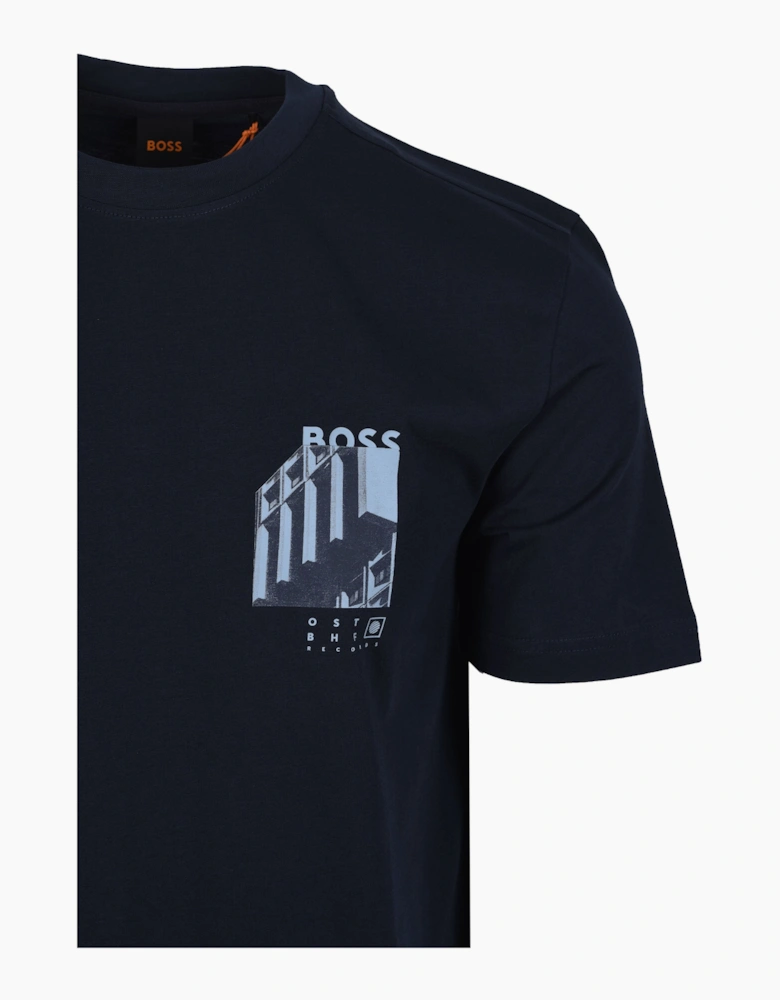 Boss Orange TE_BOARD TSHIRT DARK BLUE