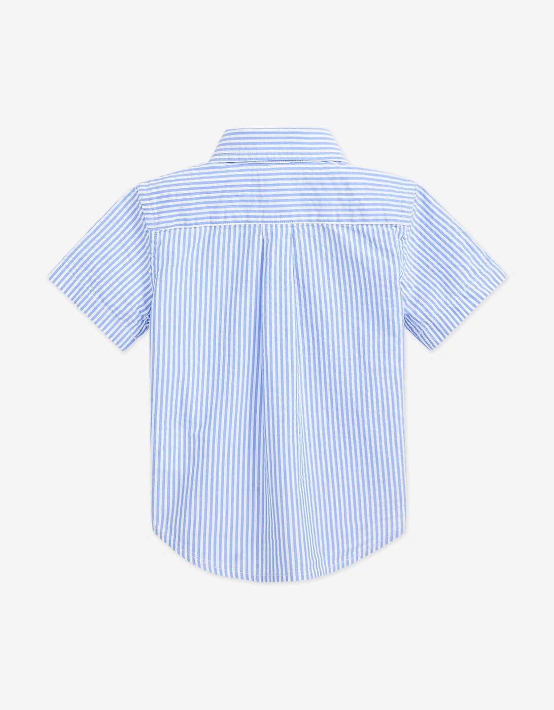 Baby Boys Seersucker Shirt in Blue