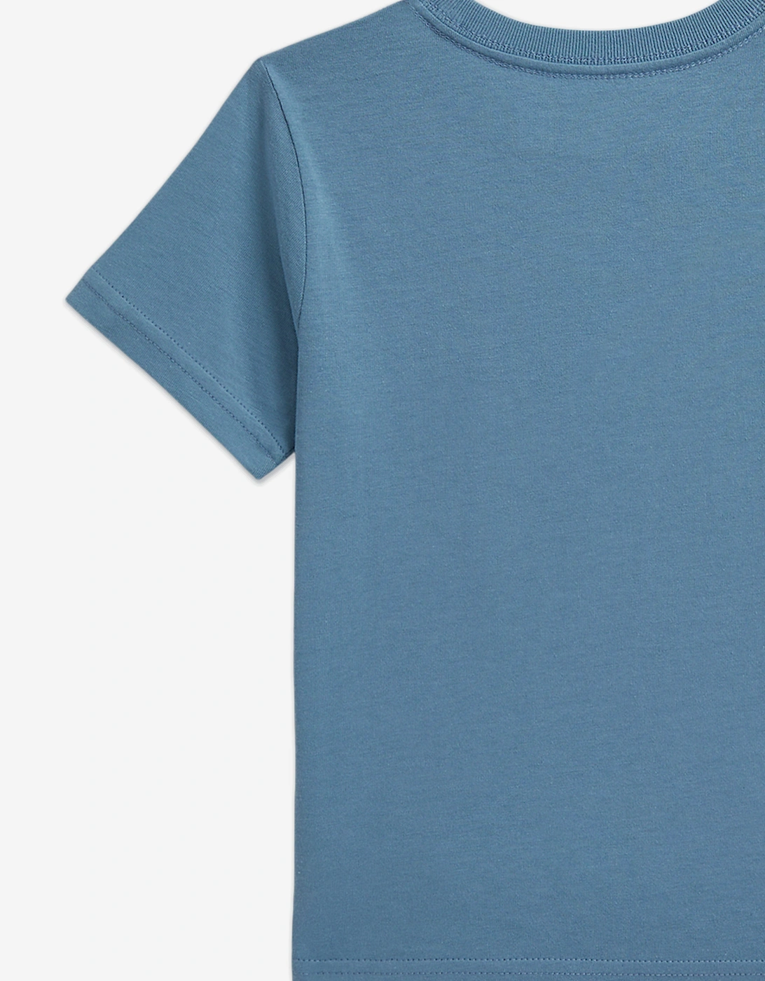 Boys Polo Bear Graphic Print T-Shirt in Blue