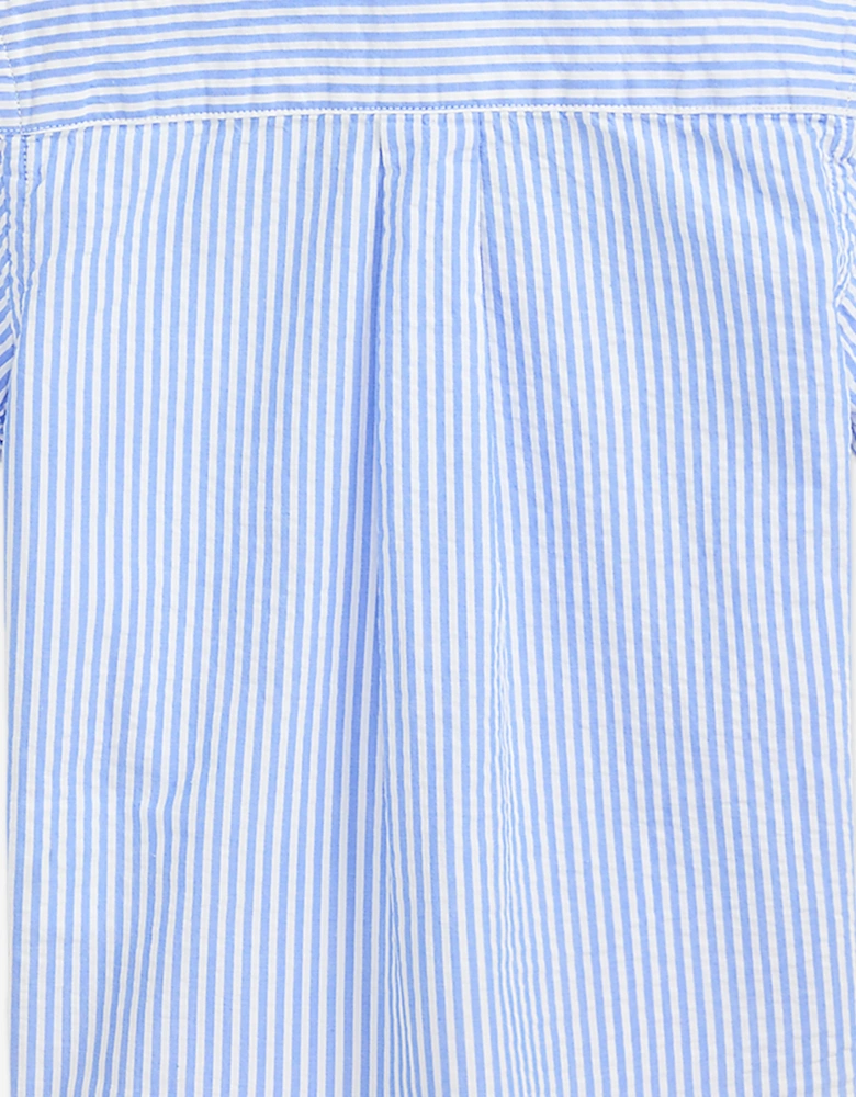 Baby Boys Seersucker Shirt in Blue