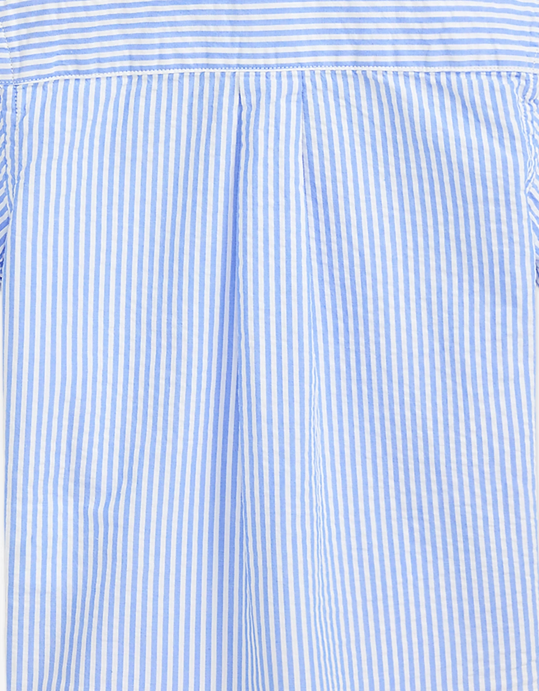 Baby Boys Seersucker Shirt in Blue