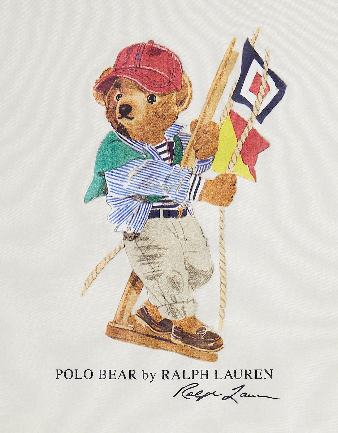 Boys Polo Bear Jersey T-Shirt in White