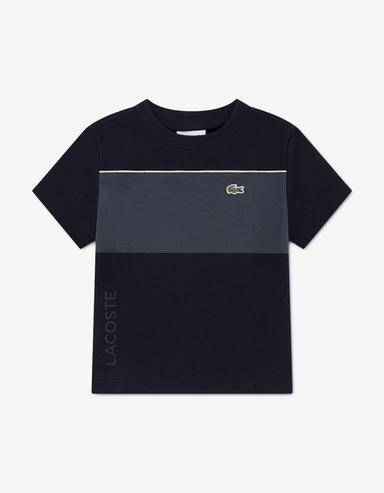 Boys Colourblock T-Shirt in Black