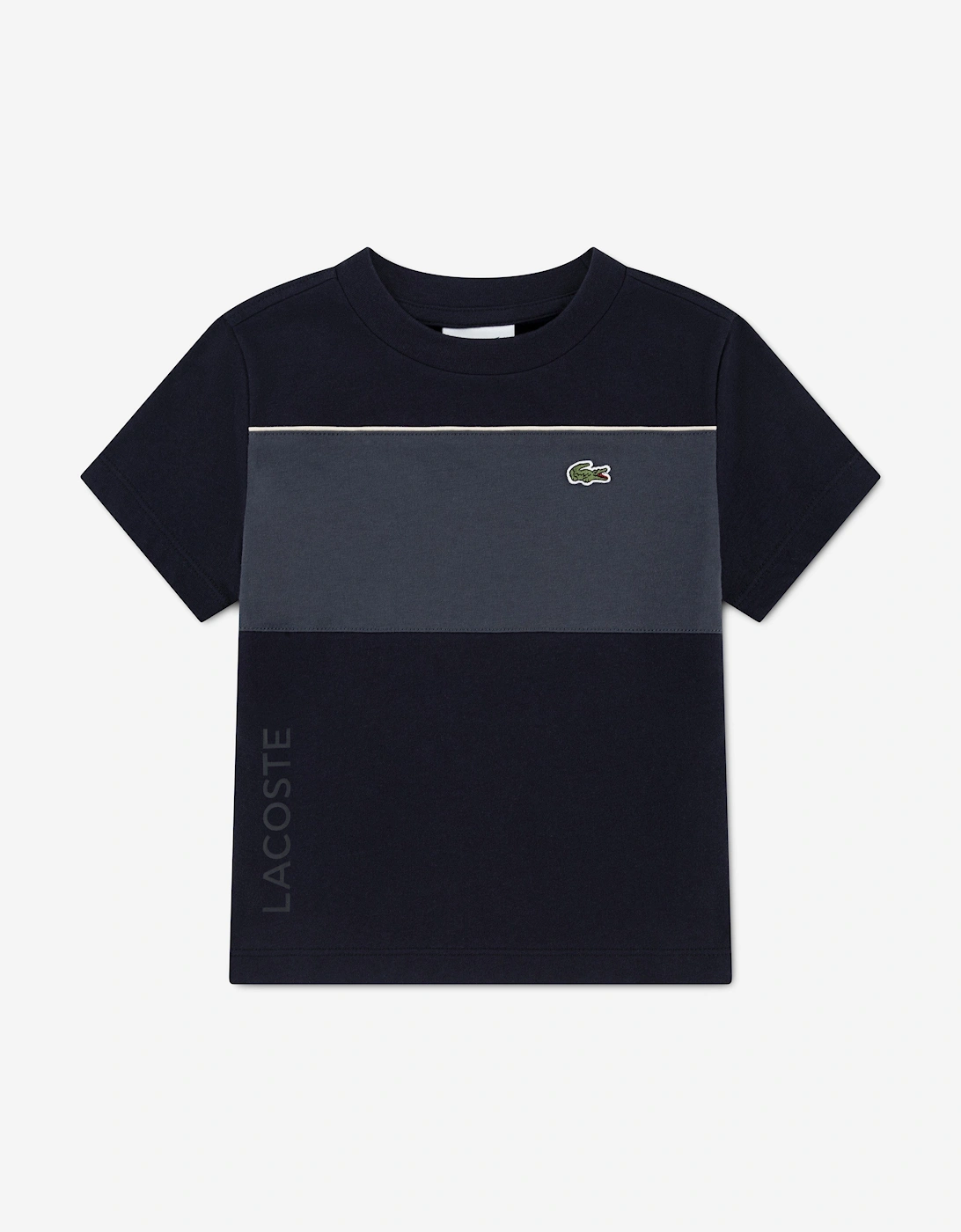 Boys Colourblock T-Shirt in Black, 5 of 4