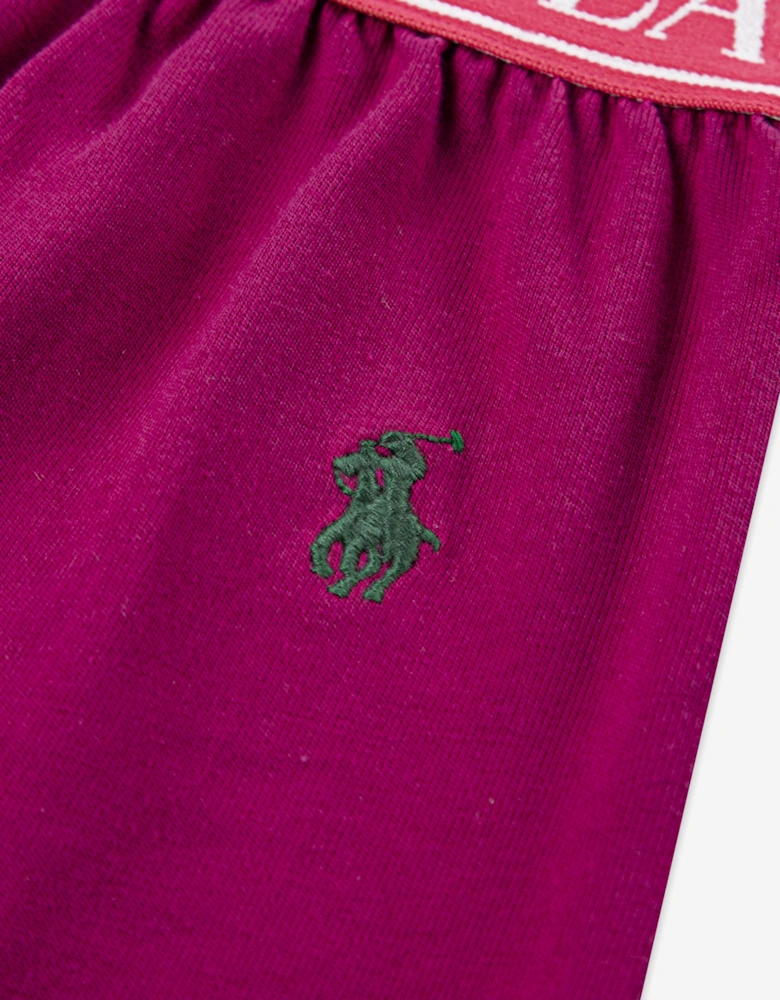 Girls Short Pyjama Set in Pink