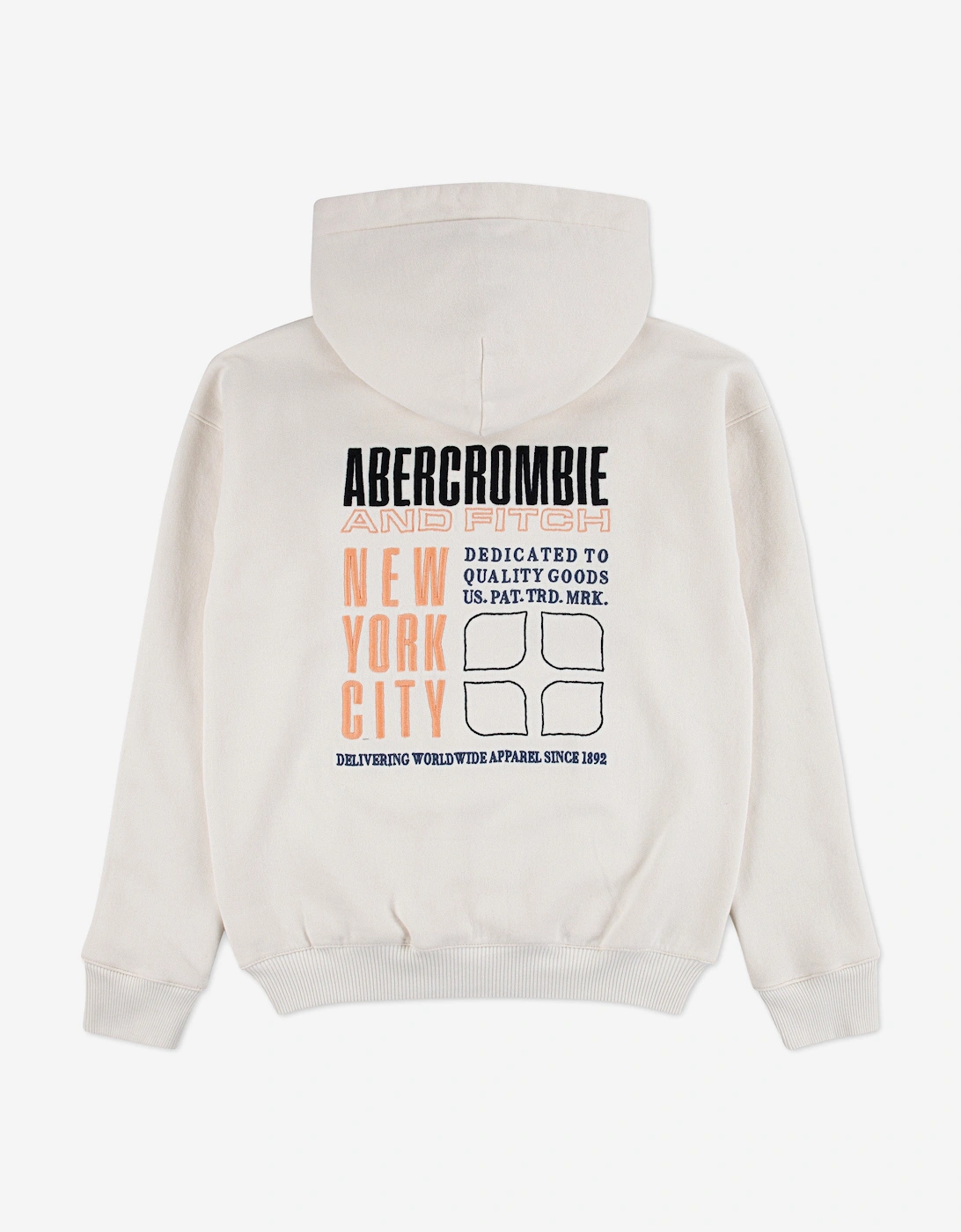 Boys Pullover Hoodie in Ivory