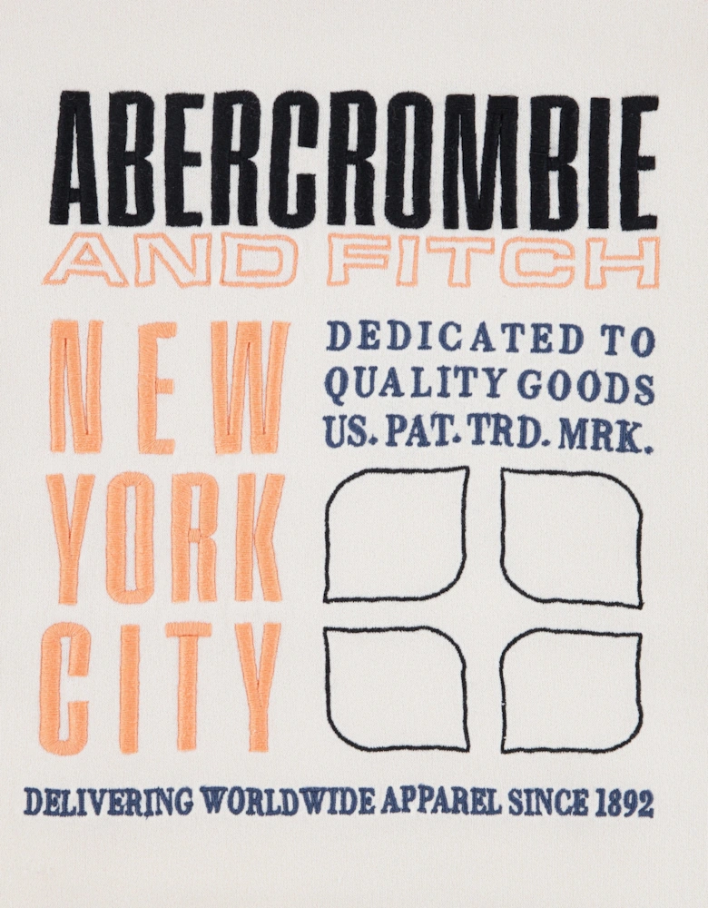 Boys Pullover Hoodie in Ivory