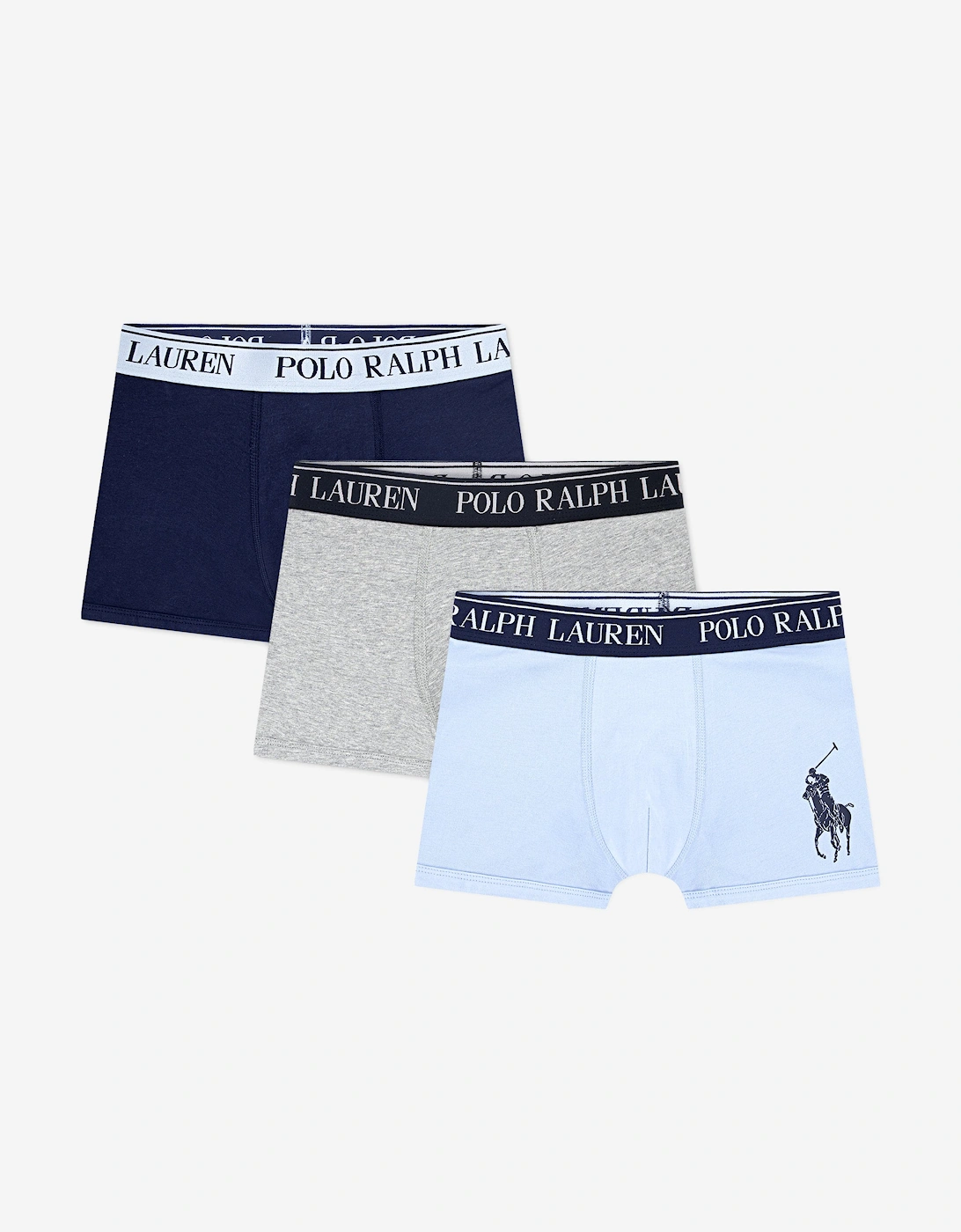 Ralph Lauren Boy's Ralph Lauren Boys 3 Pack Boxer Shorts Set in Blue