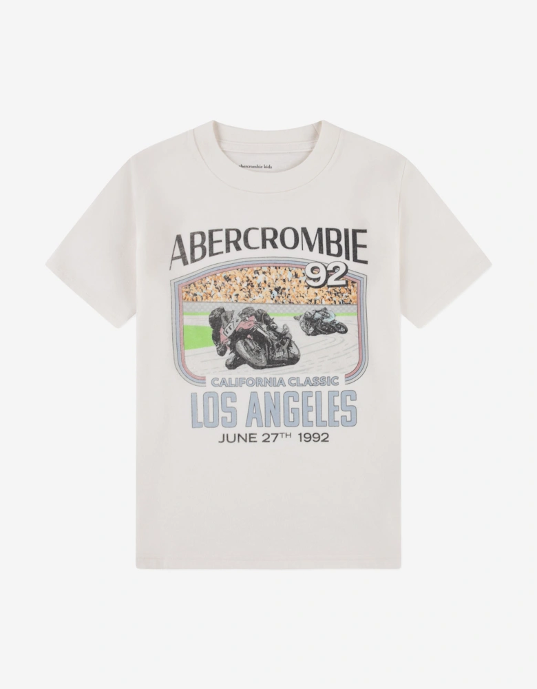 Boys California Classic T-Shirt in Ivory