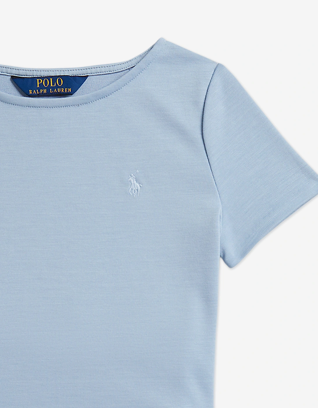 Girls Ponte Roma Skirt Set in Blue