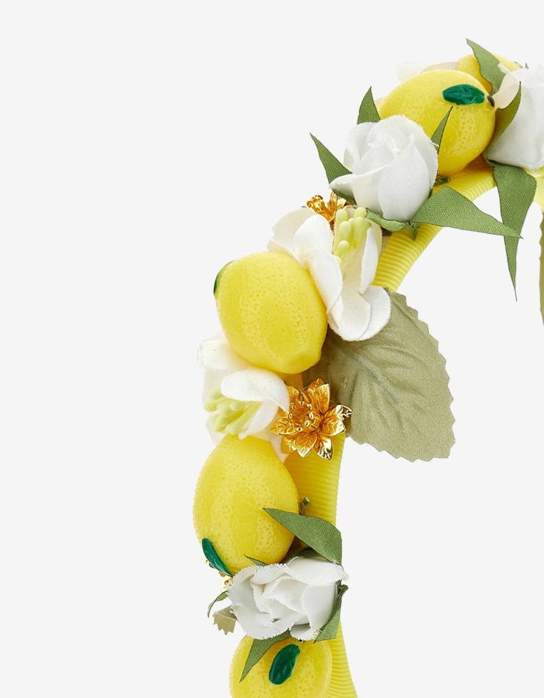 Girls Lemons Headband in Yellow