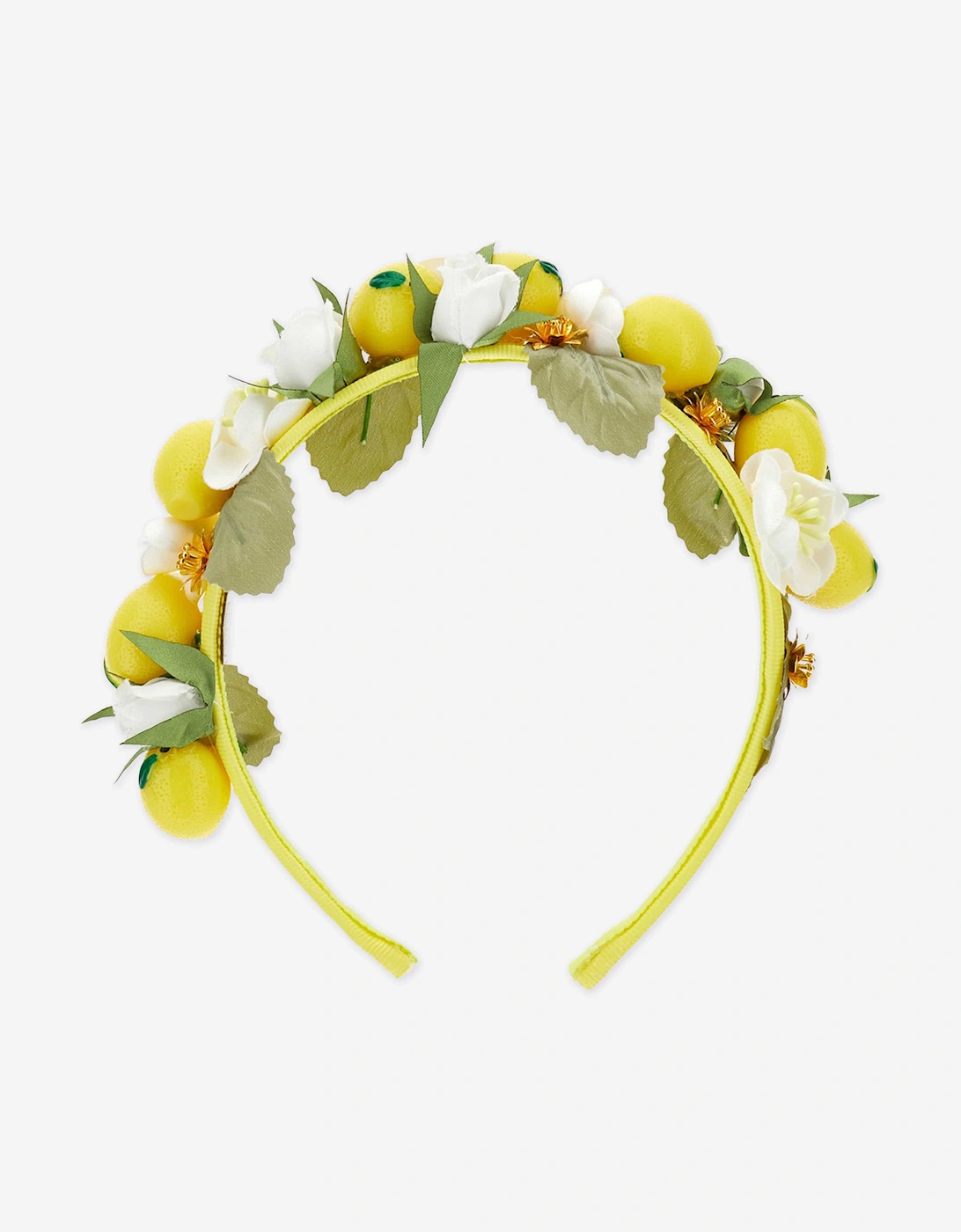Girls Lemons Headband in Yellow, 4 of 3