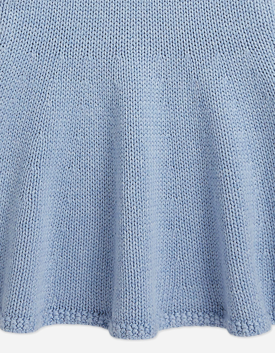 Girls Knitted Flag Dress in Blue