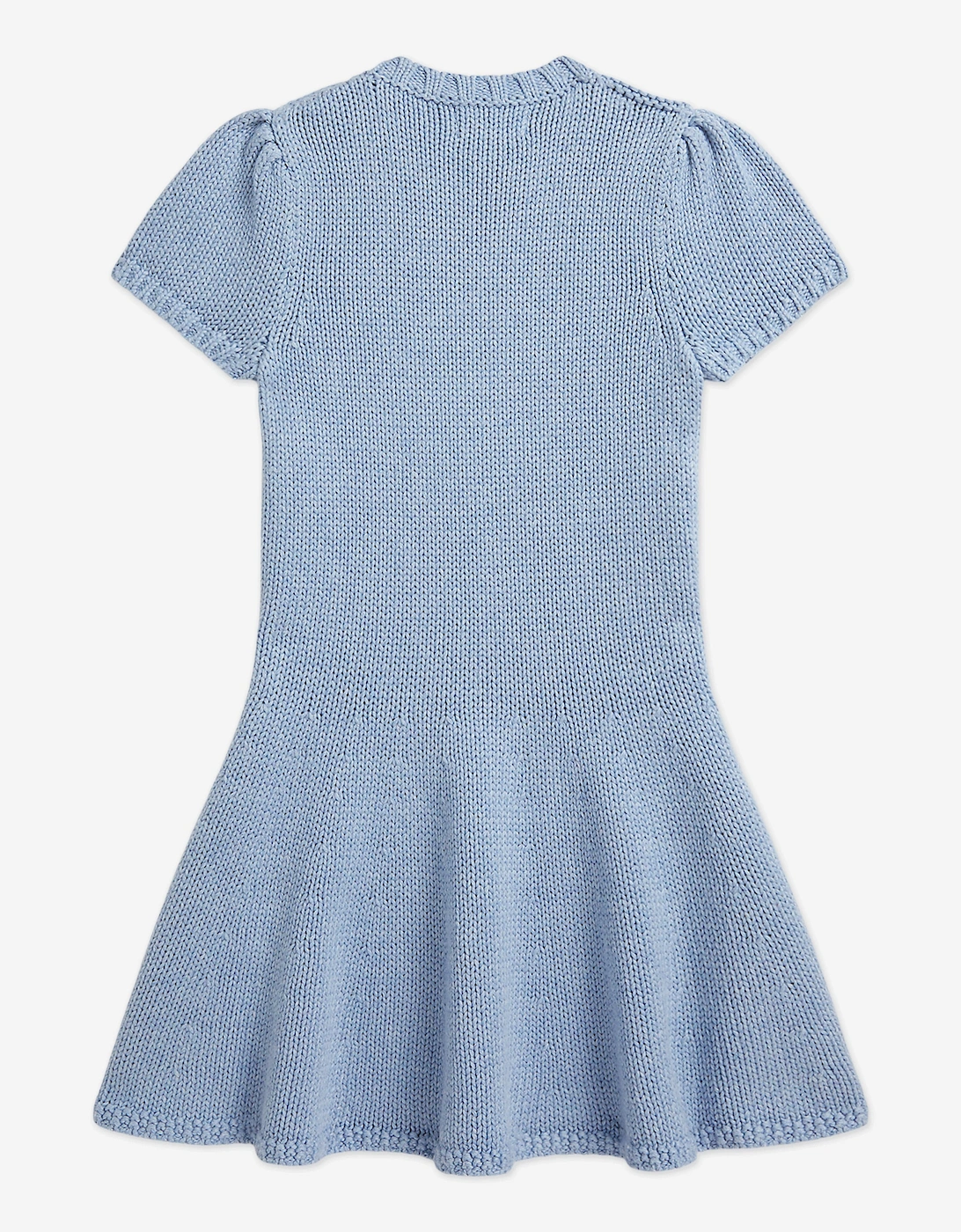 Girls Knitted Flag Dress in Blue