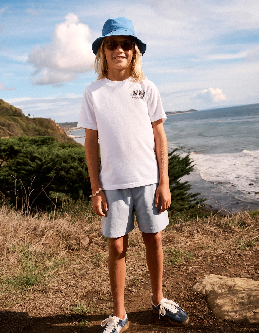 Boys NYC Sketch T-Shirt in White