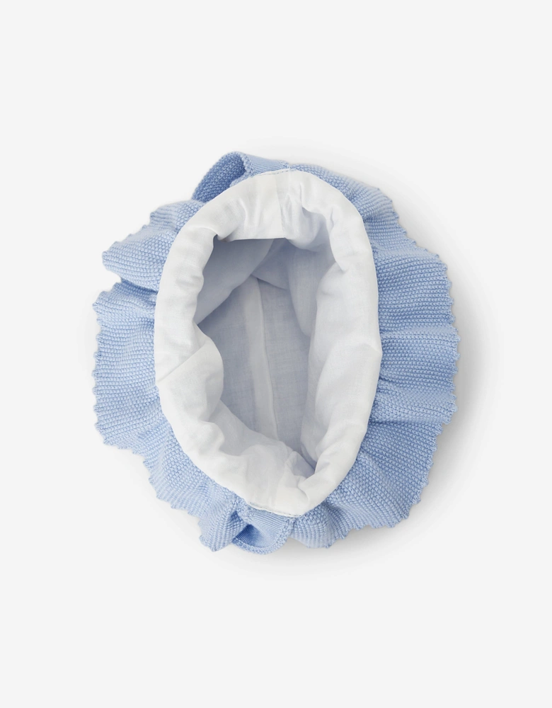 Girls Drawstring Bucket Bag in Blue (27cm)