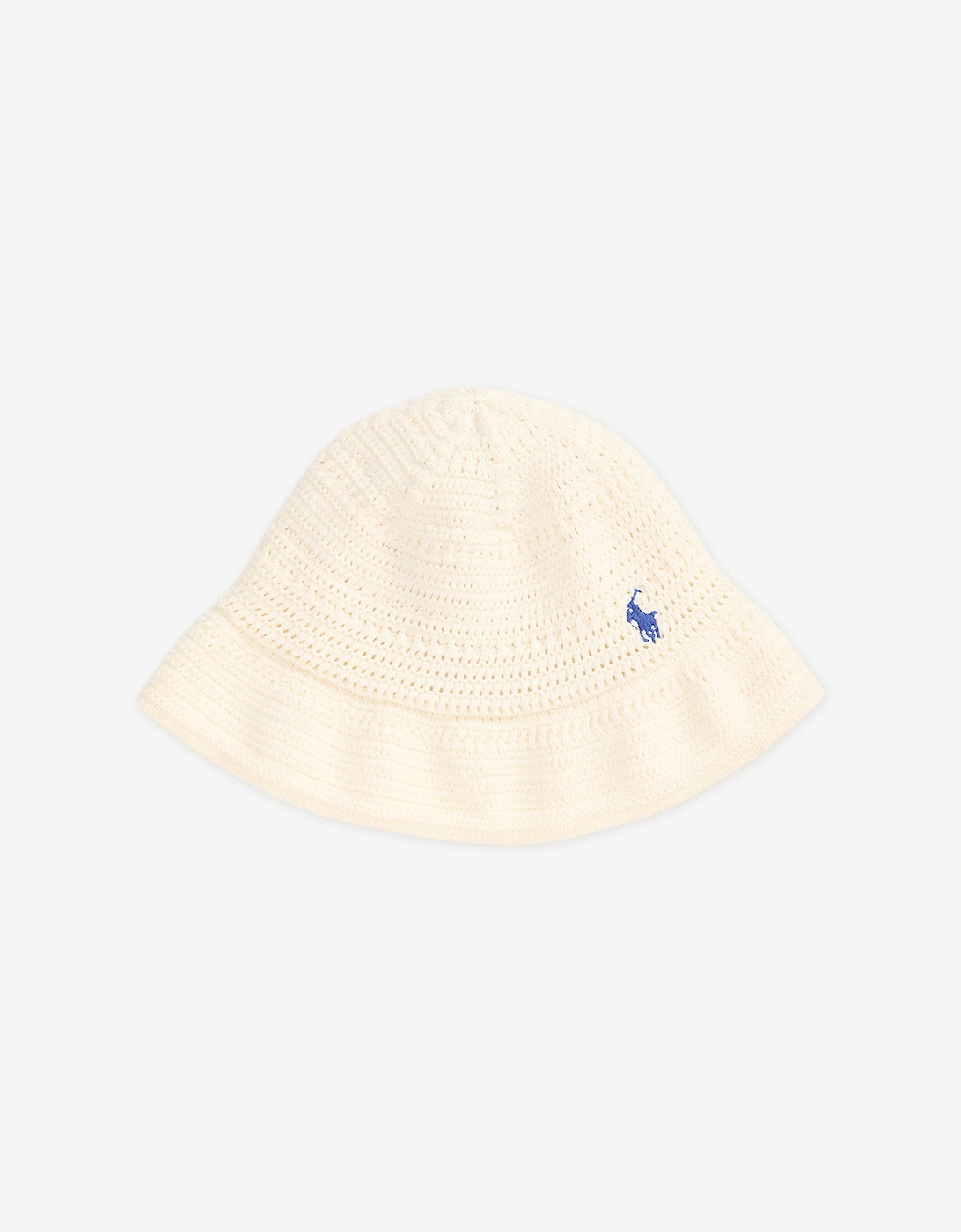 Girls Cotton Bucket Hat in Ivory, 5 of 4