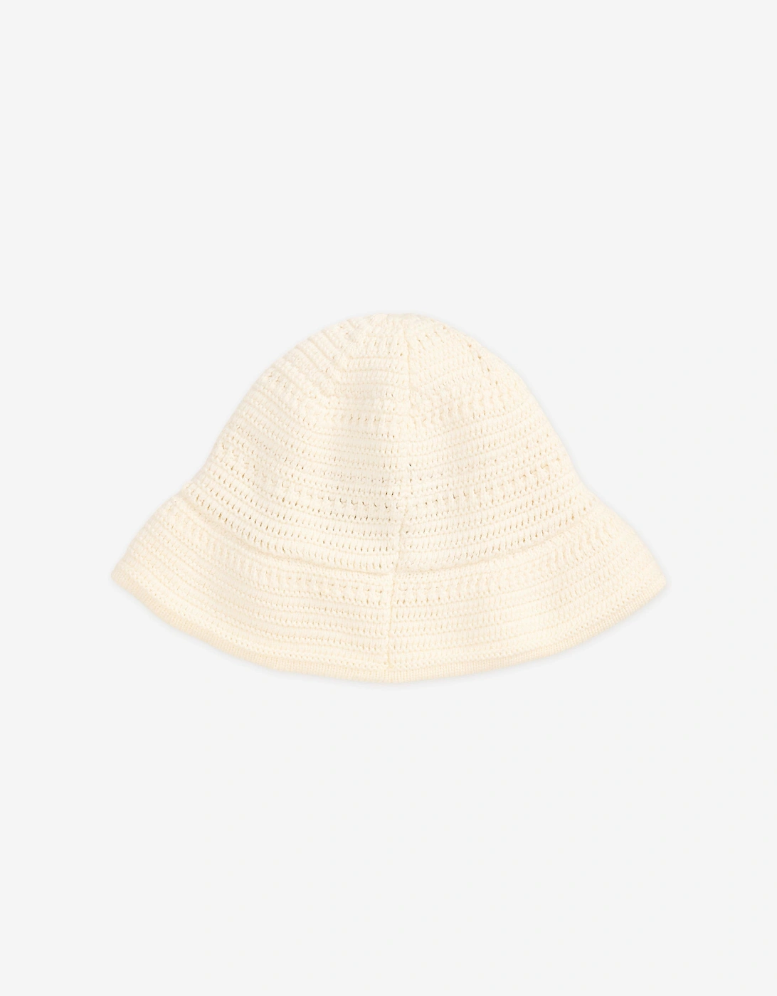 Girls Cotton Bucket Hat in Ivory