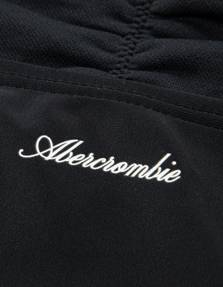 Girls Cinched Cutout Swimsuit in Black