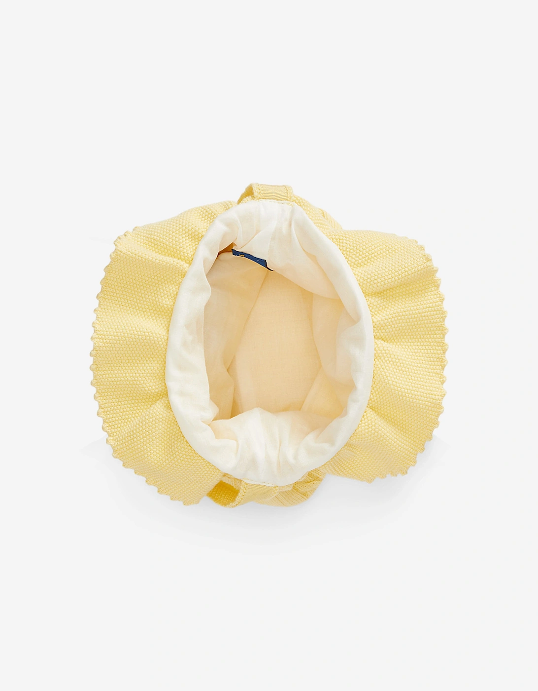 Girls Drawstring Bucket Bag in Yellow (27cm)