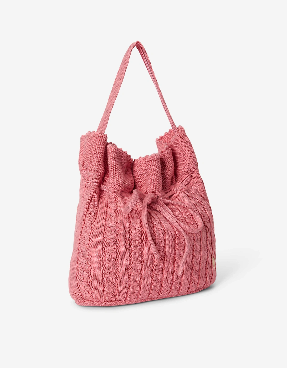 Girls Drawstring Bucket Bag in Pink (27cm)