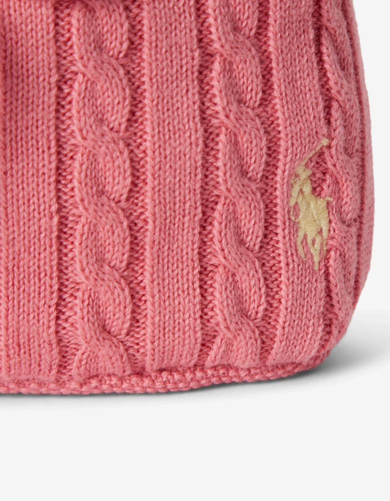 Girls Drawstring Bucket Bag in Pink (27cm)