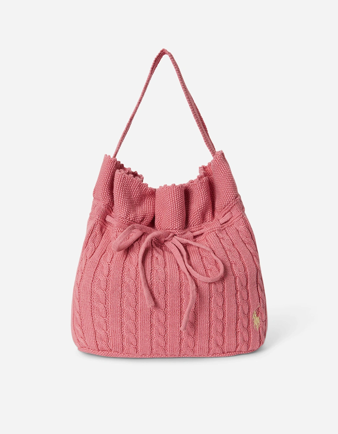 Girls Drawstring Bucket Bag in Pink (27cm), 6 of 5