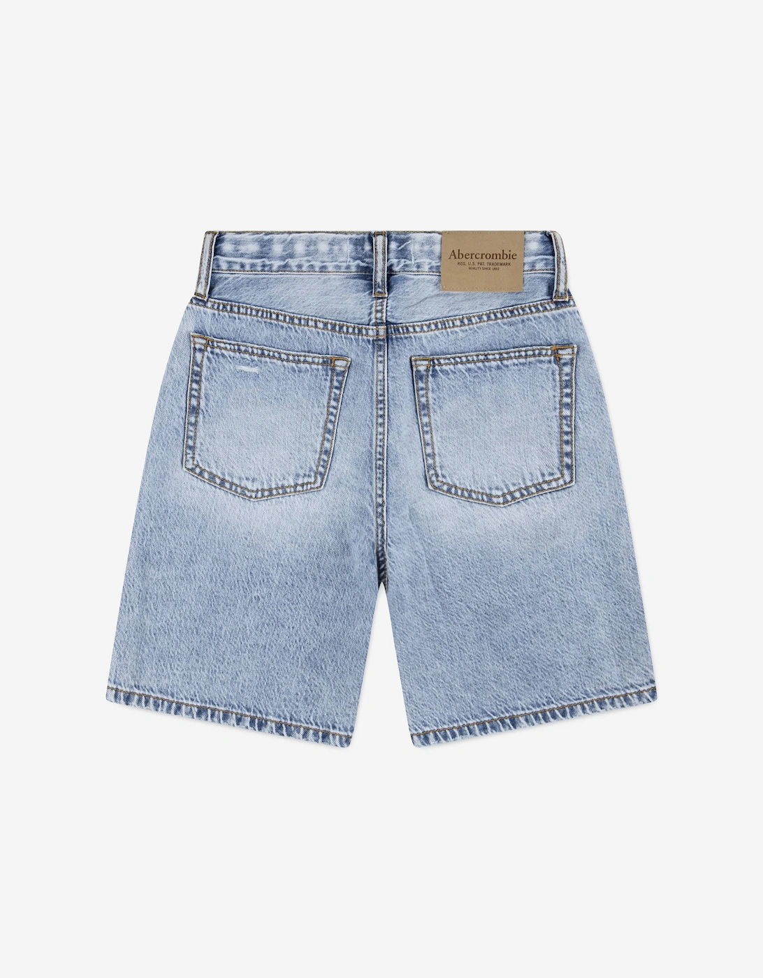 Boys Long Denim Shorts in Blue