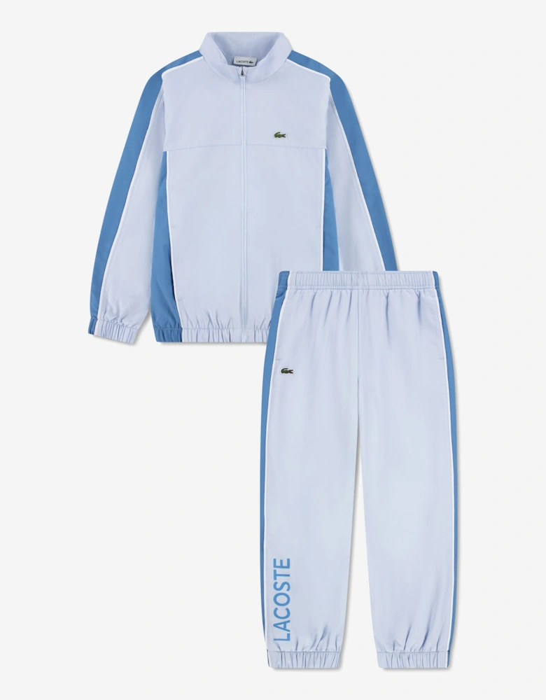 Boys Poly Pongee Tracksuit in Blue