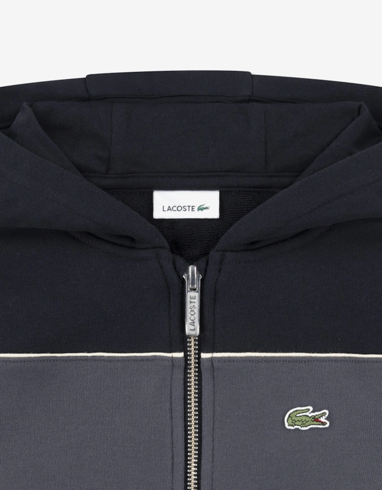 Boys Colourblock Hoodie in Black