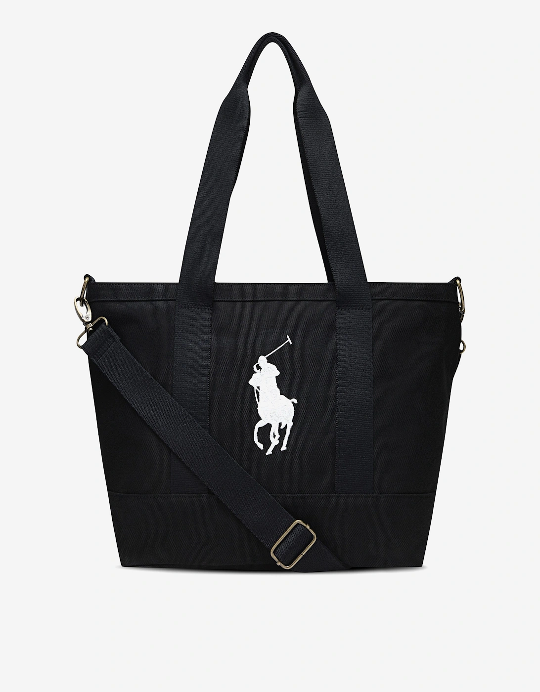Kids Polo Player Tote Bag in Black (40cm), 5 of 4
